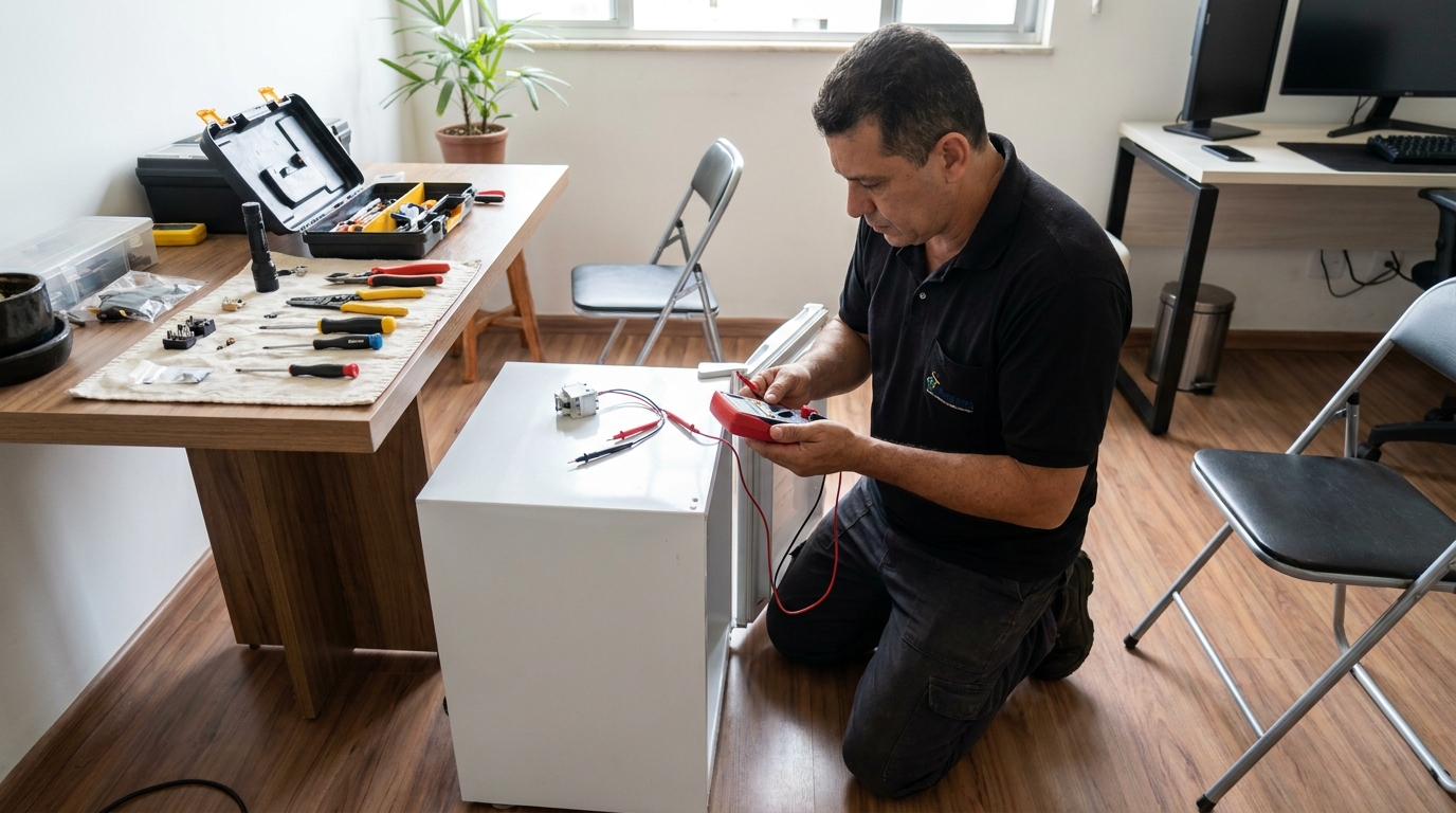 Reparo da placa eletrônica de frigobar em Guarapari‑ES